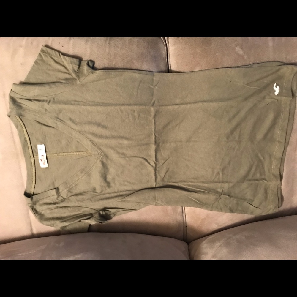 Hollister Olive Short Sleeve Tee (Jr)